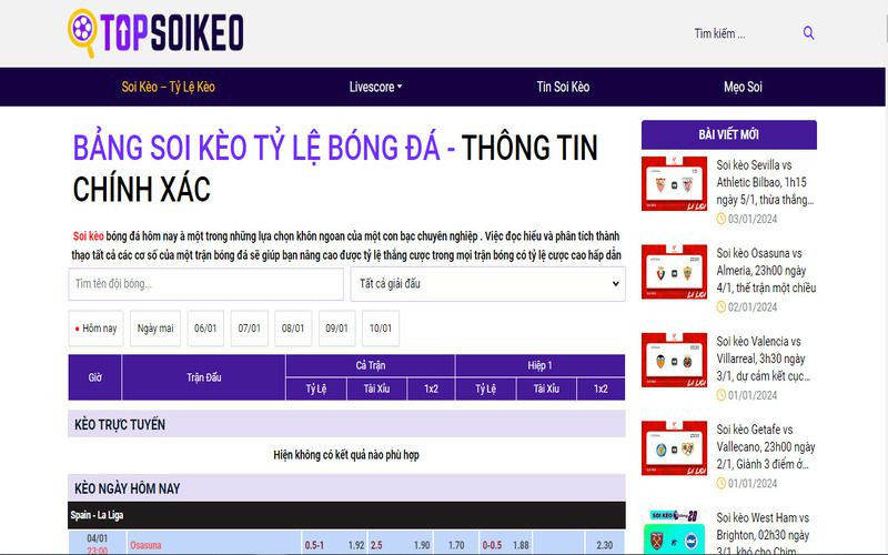 Topsoikeo.tv mang đến lượng kiến thức hữu ích cho dân cá độ